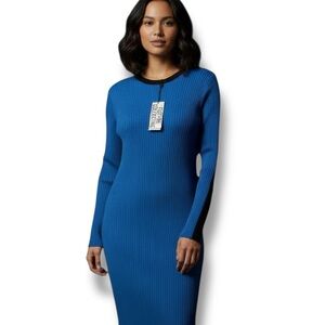 Chic Blue Long Sleeve Dress by [Brand]